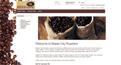 Desktop Screenshot of maplecityroasters.com