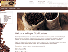 Tablet Screenshot of maplecityroasters.com